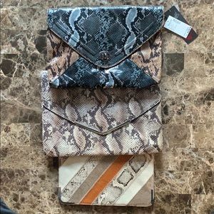 Snakeskin Print Clutch Bags (3)